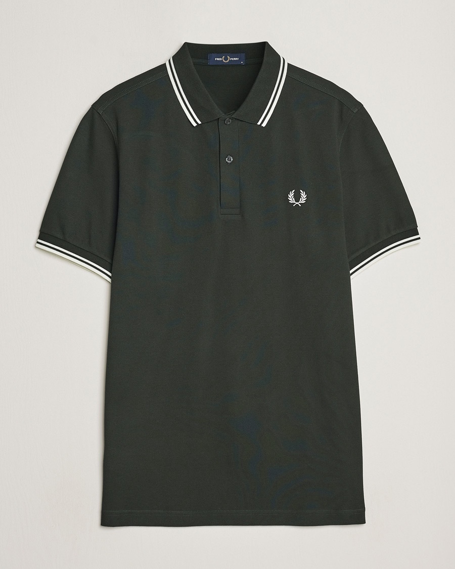 Fred Perry Twin Tipped Polo Shirt Night Green – Vert
