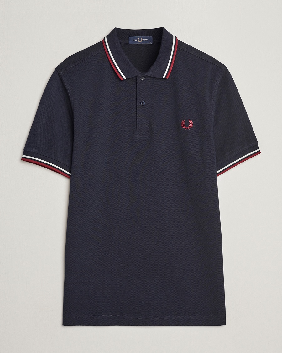 Fred Perry Twin Tipped Polo Shirt Navy – Bleu