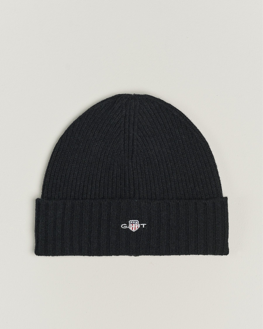 Gant Wool Lined Beanie Black – Noir