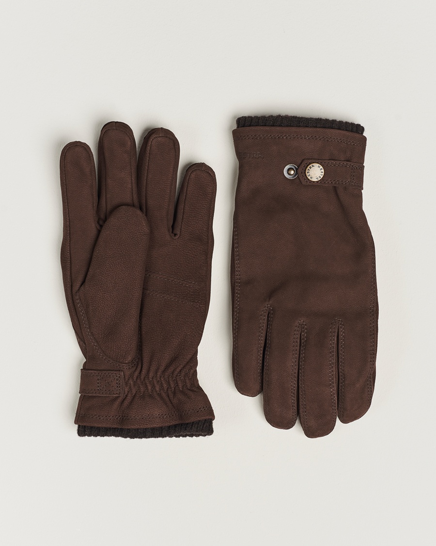 Hestra Bergvik Fleece Liner Buckle Nubuck Glove Espresso – Marron