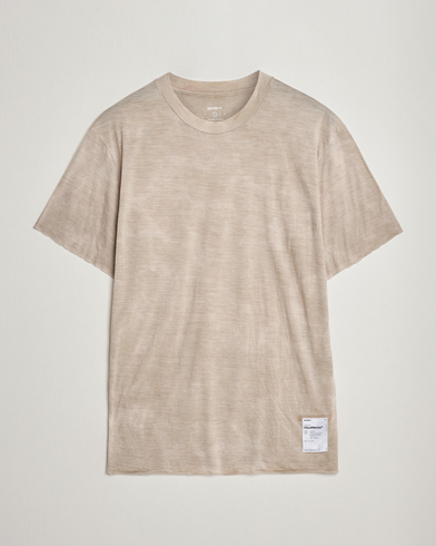 Homme | T-Shirts | Satisfy | CloudMerino T-Shirt Sun Bleached Greige