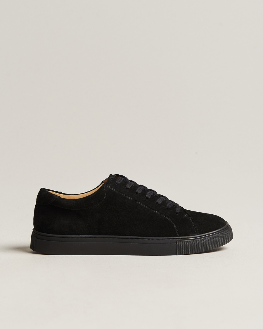 Myrqvist Oaxen Monochrome Sneaker Black Suede – Noir