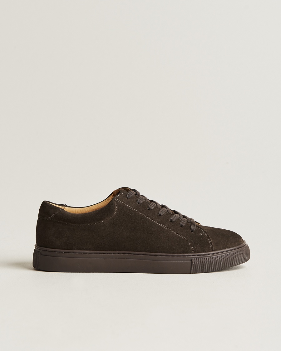 Myrqvist Oaxen Monochrome Sneaker Dark Brown Suede – Marron