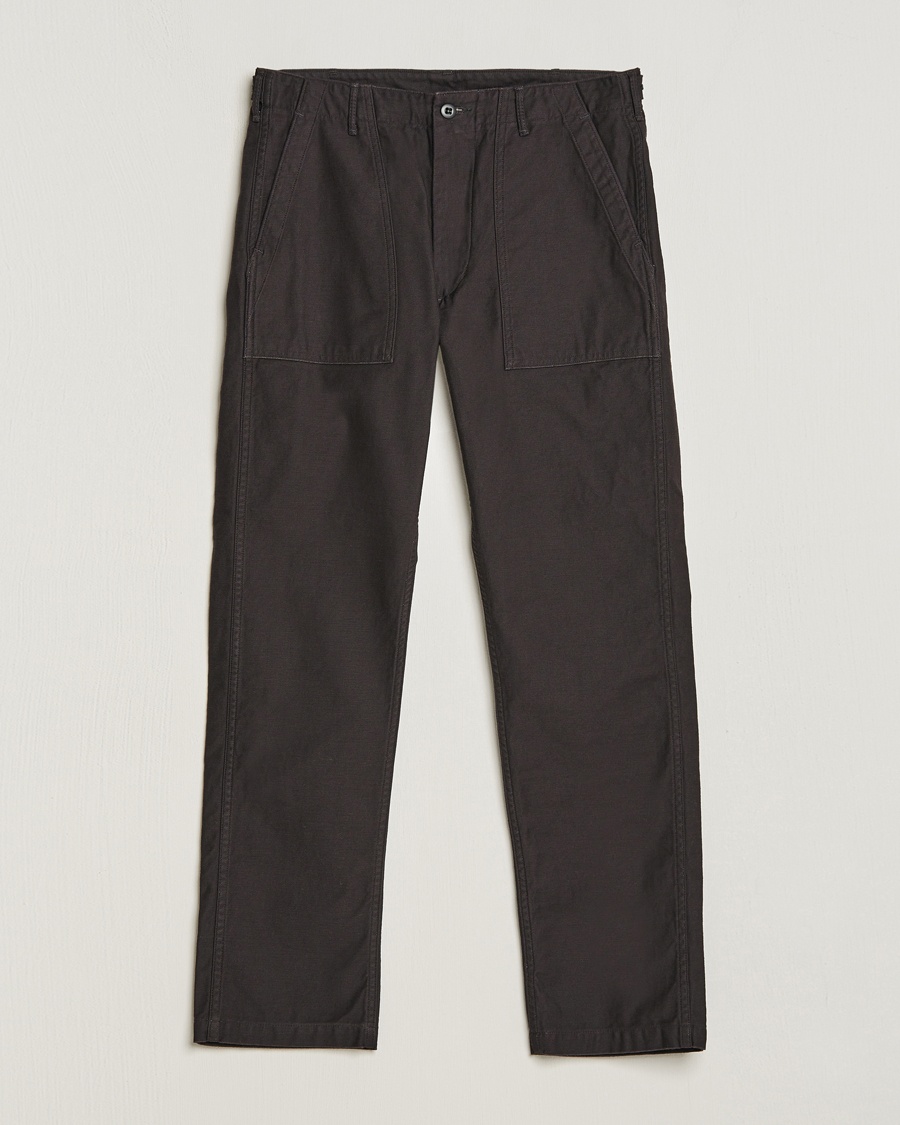 orSlow Slim Fit Original Sateen Fatigue Pants Black – Noir