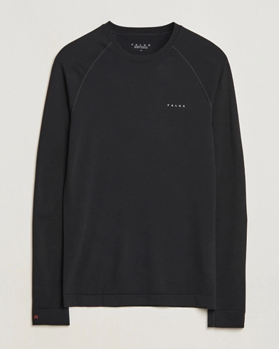 Homme | Sous-vêtements thermiques | Falke Sport | Falke Long Sleeve Wool Tech Light Shirt Black