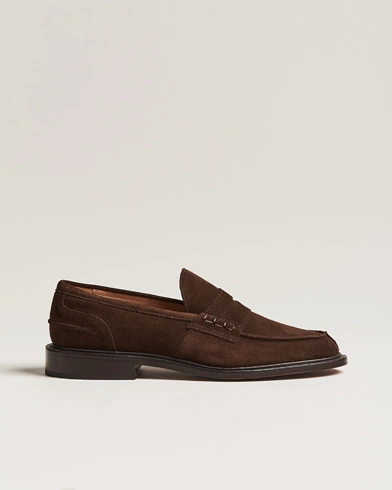 James Penny Loafers Chocolate Suede