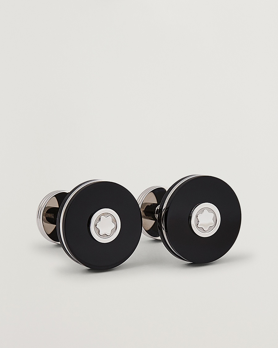 Montblanc Cufflinks Steel Black – Noir