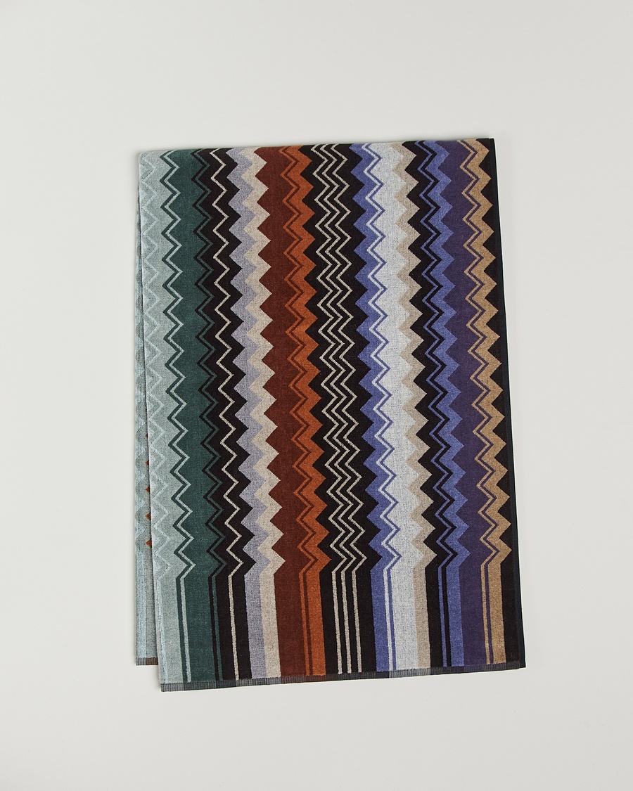 Missoni Home Giacomo Bath Sheet 100x150 cm Verde Multi – Multicolore