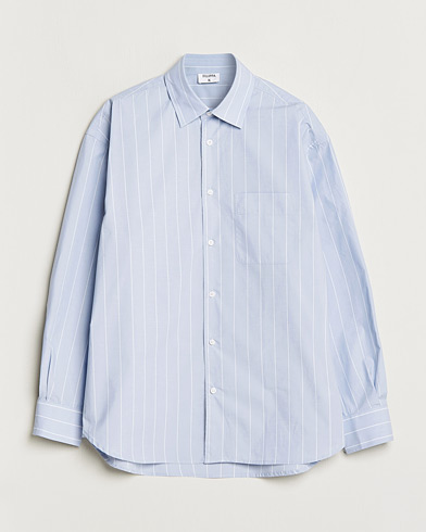Homme |  | Filippa K | Striped Poplin Shirt Faded Blue/White