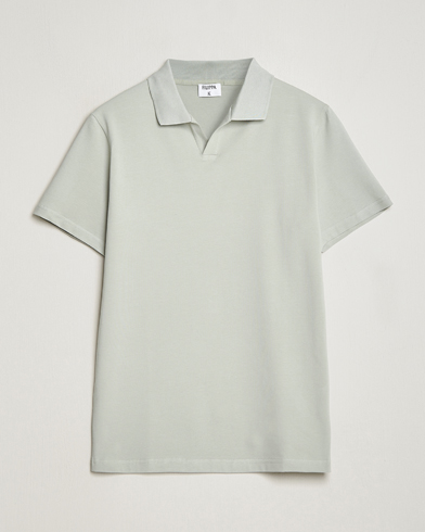 Homme |  | Filippa K | Soft Lycra Polo T-Shirt Green Grey