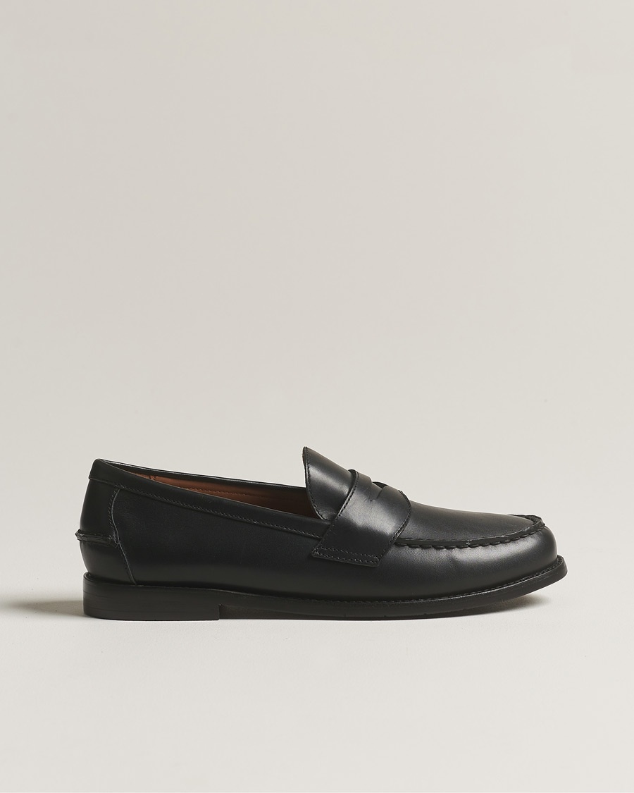 Polo Ralph Lauren Alston Penny Loafers Black Calf – Noir