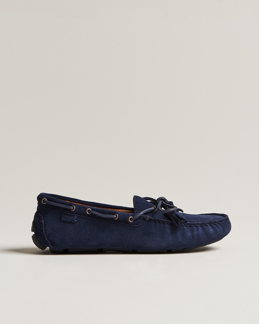 Polo Ralph Lauren Anders Suede Car Shoe Hunter Navy – Bleu