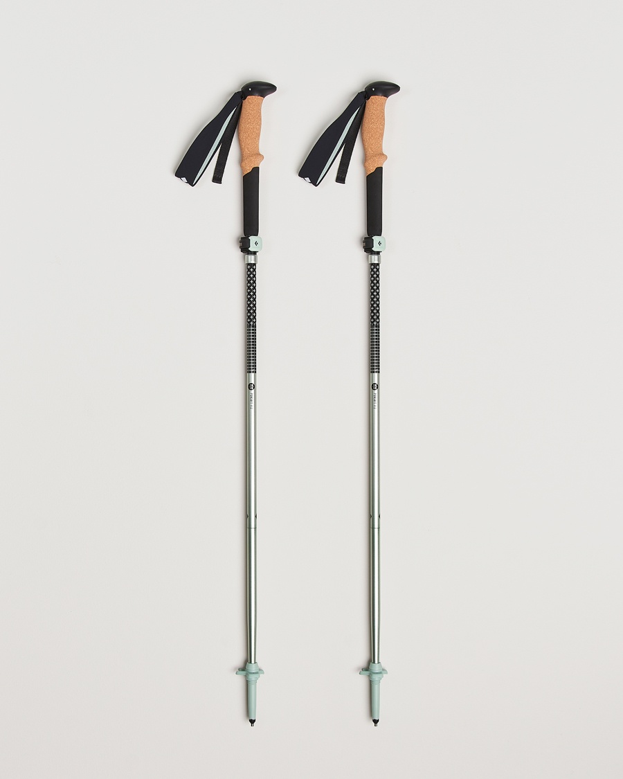 Black Diamond Distance FLZ Trekking Poles Black/Foam Green – Vert