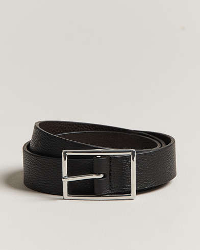  Reversible Grained Leather Belt 3 cm Black/Brown