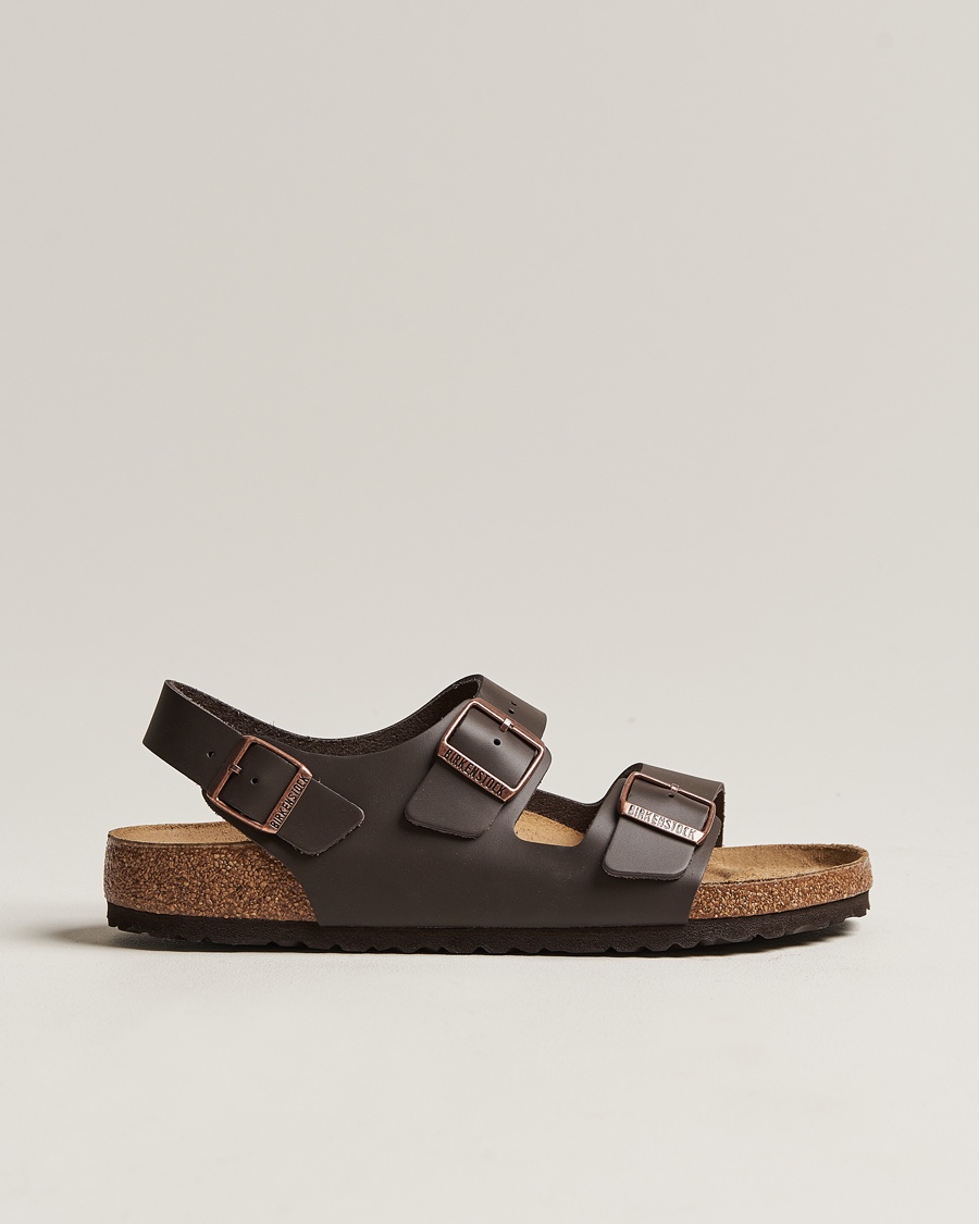 BIRKENSTOCK Milano Classic Footbed Dark Brown Leather – Marron