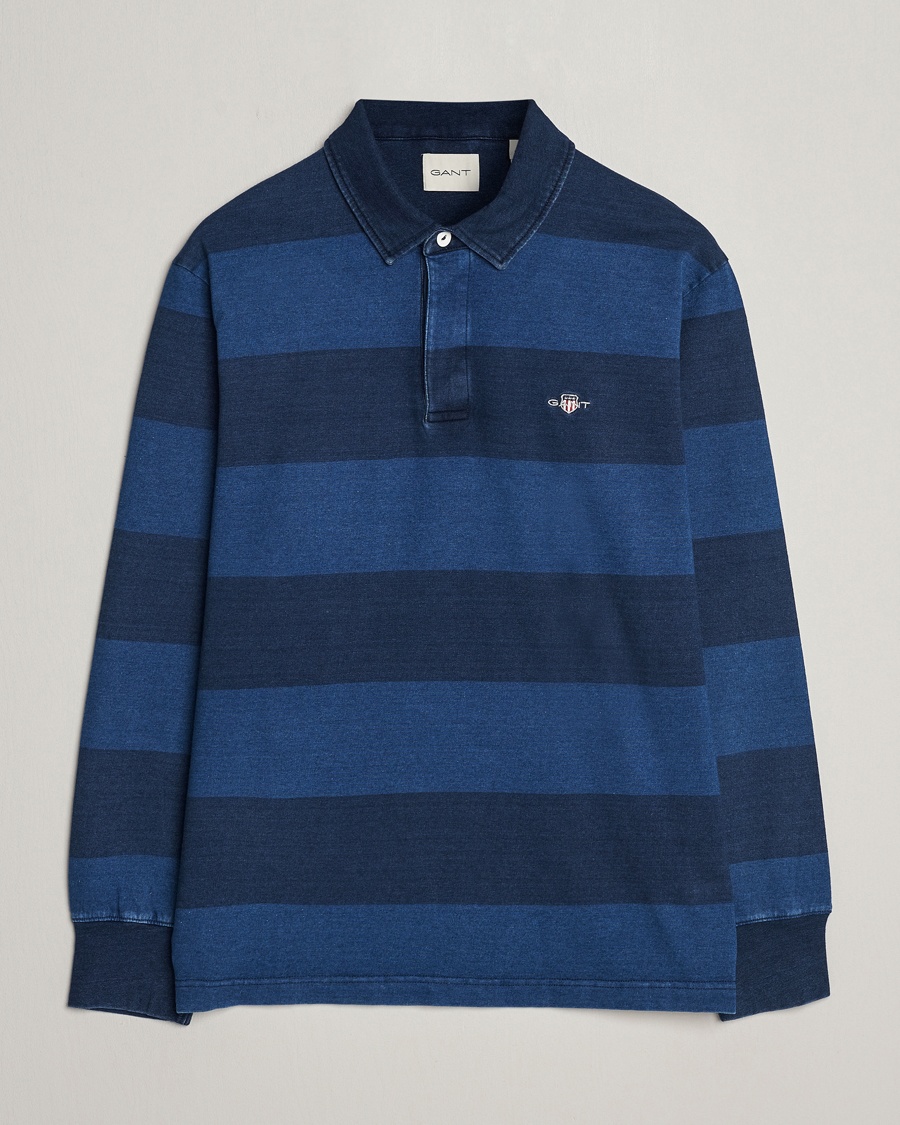 GANT Barstriped Rugger Navy/Indigo – Bleu