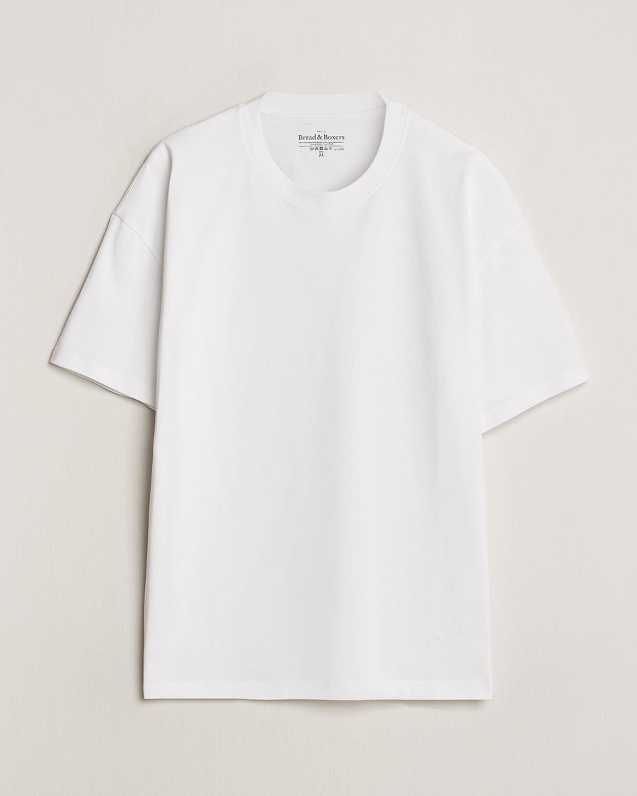 Bread & Boxers Textured Heavy Crew Neck T-Shirt White – Blanc
