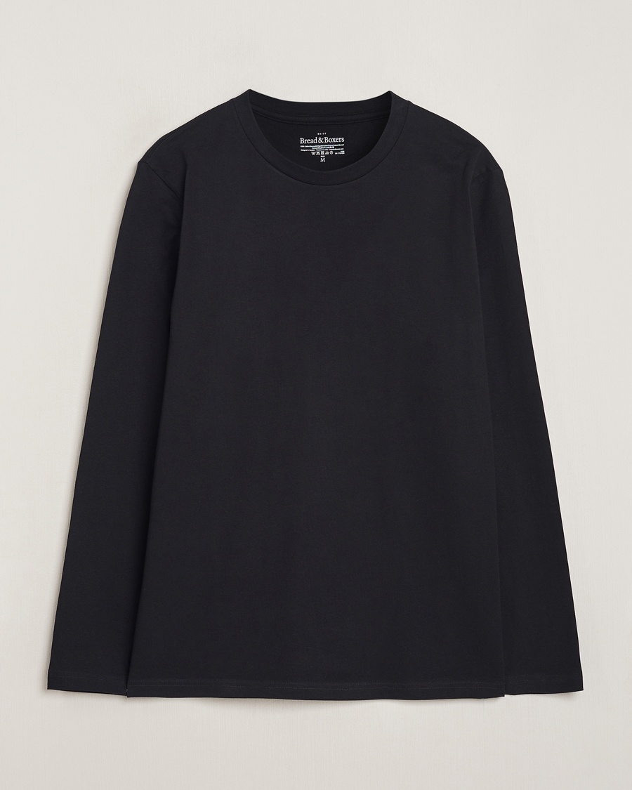 Bread & Boxers Long Sleeve T-Shirt Black – Noir