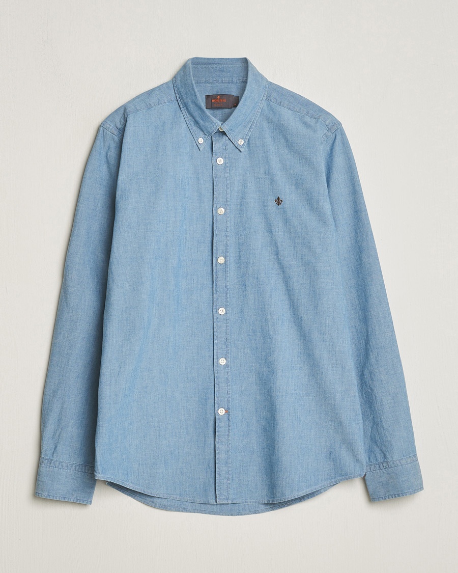 Morris Slim Fit Chambray Shirt Blue – Bleu