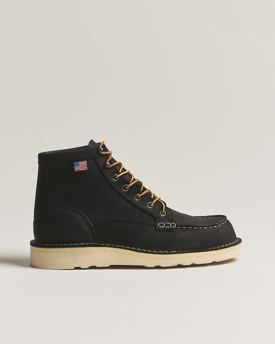Danner Bull Run Leather Moc Toe Boot Black – Noir