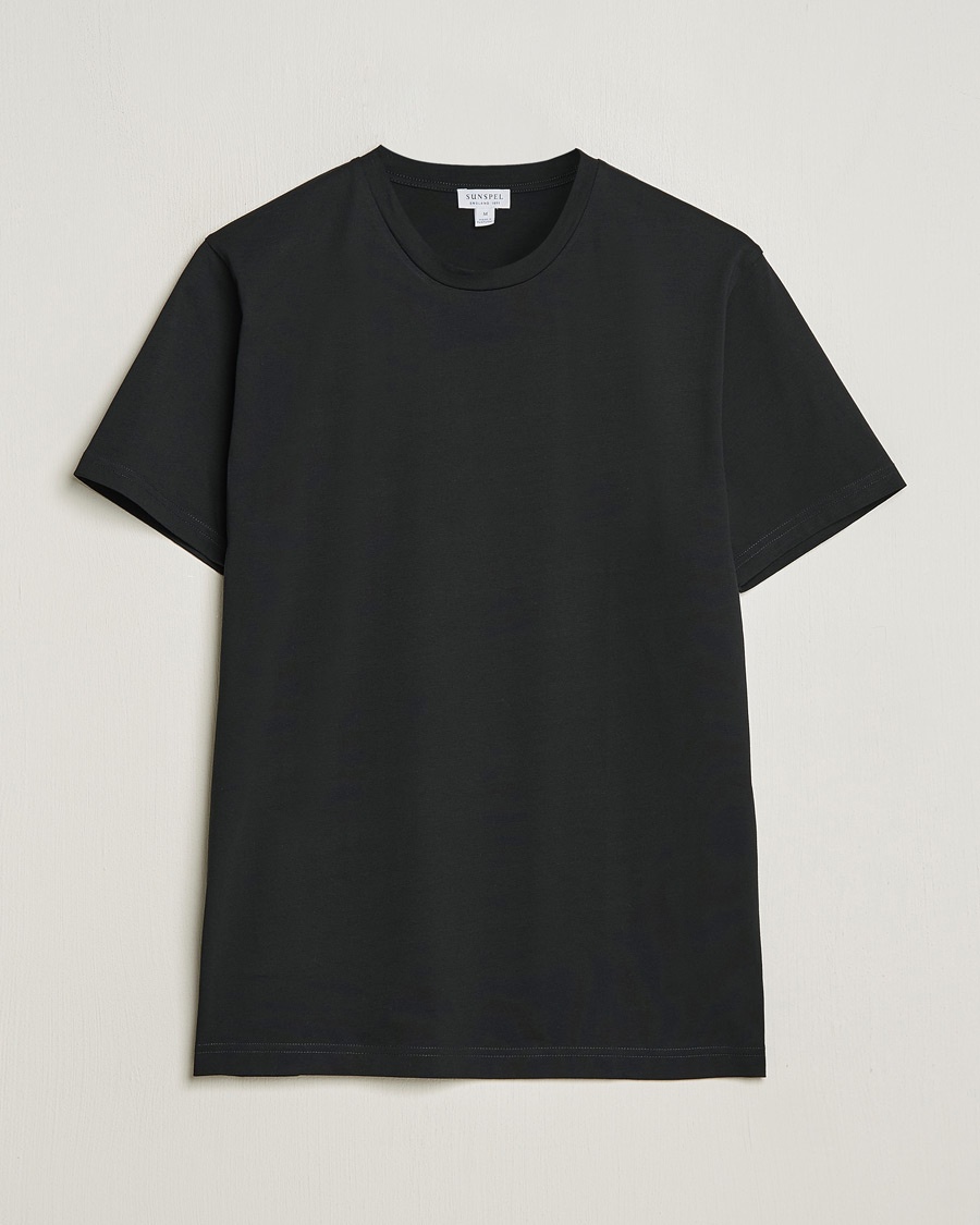 Sunspel Riviera Midweight T-Shirt Black – Noir