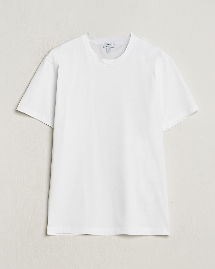 Sunspel Riviera Midweight T-Shirt White – Blanc