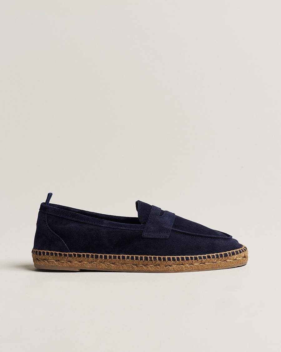 Castañer Nacho Casual Suede Loafers Azul Oscuro – Bleu