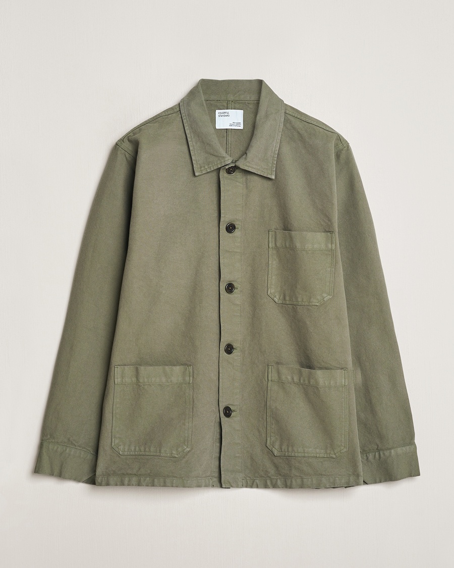 Colorful Standard Organic Workwear Jacket Dusty Olive – Vert