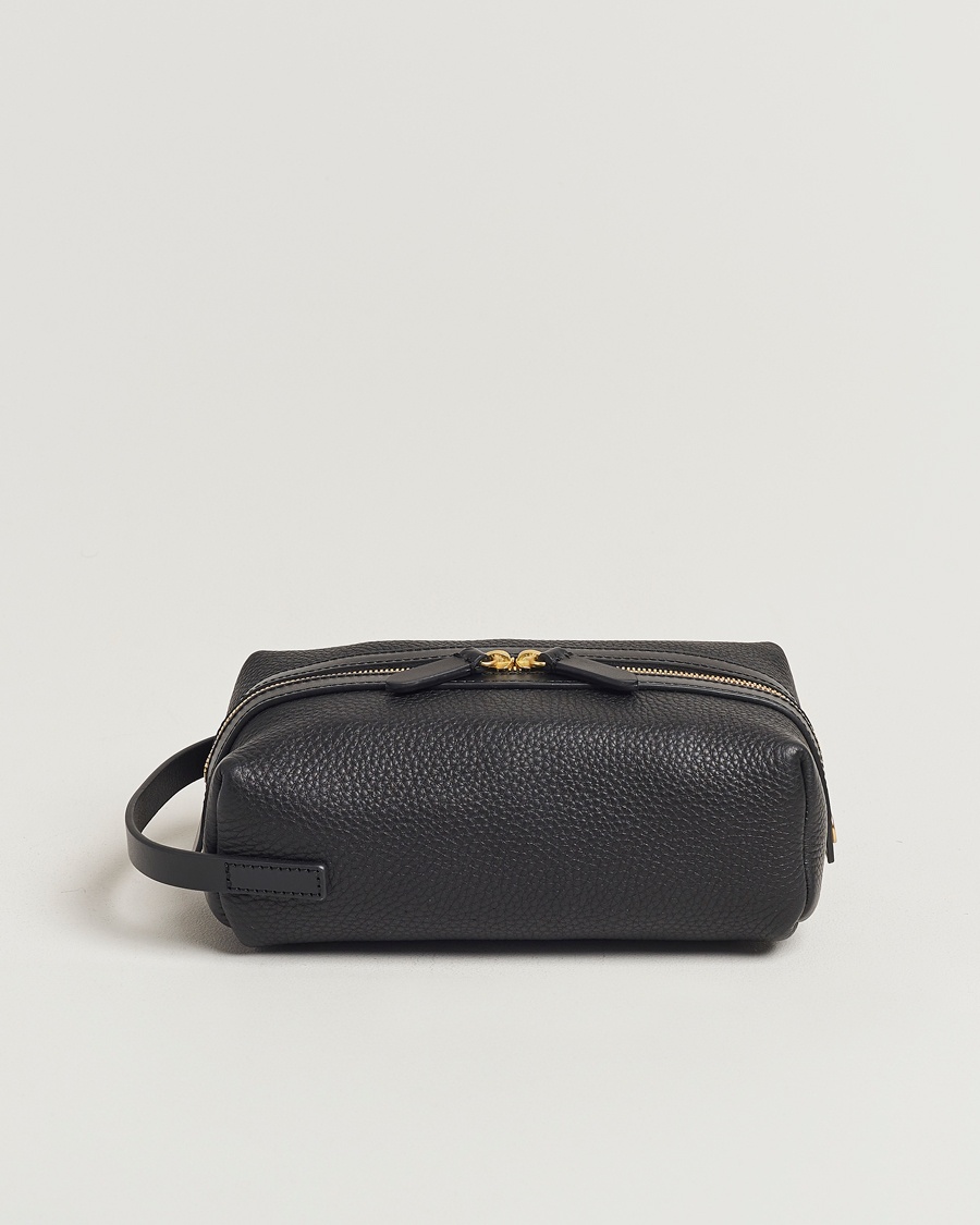 Mismo Groom Pebbled Leather Washbag Black – Noir