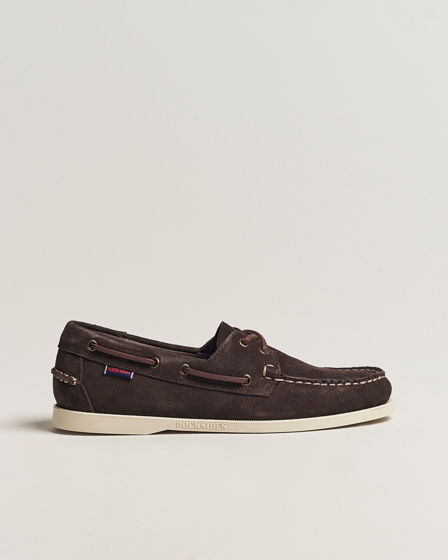 Sebago Docksides Suede Boat Shoe Moka Brown – Marron