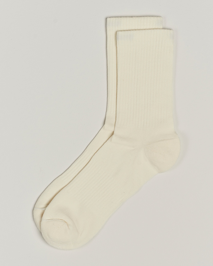 Sweyd Crew Cotton Socks White – Blanc