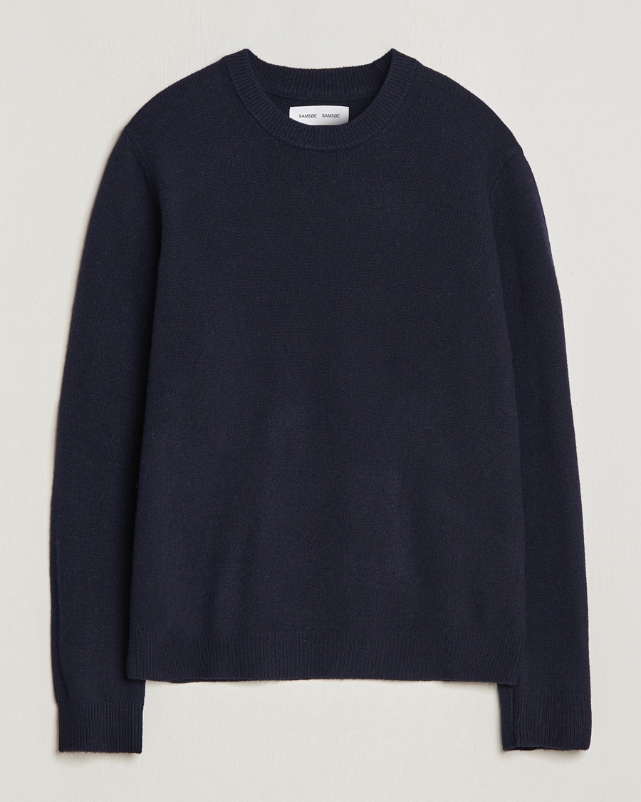 Samsøe Samsøe Isak Crew Neck Salute – Bleu