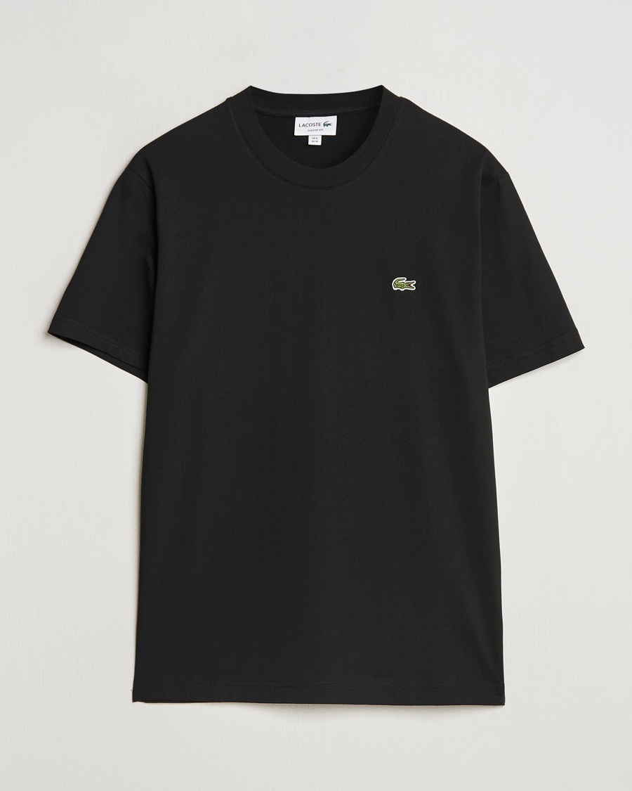 Lacoste Crew Neck T-Shirt Black – Noir
