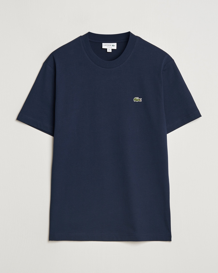 Lacoste Crew Neck T-Shirt Navy Blue – Bleu