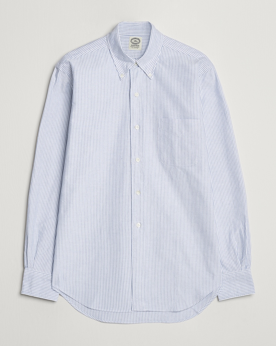 Kamakura Shirts Vintage Ivy Oxford Button Down Shirt Blue Stripe – Bleu