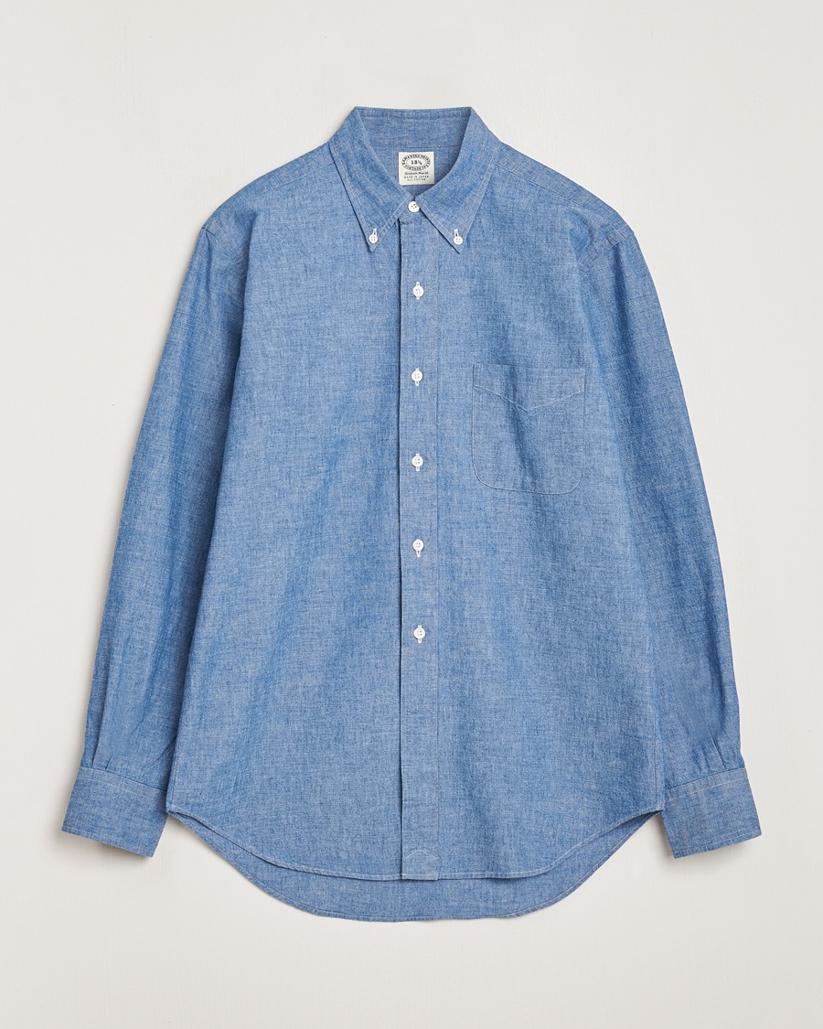 Kamakura Shirts Vintage Ivy Chambray Button Down Shirt Blue – Bleu
