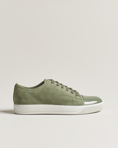 Homme |  | Lanvin | Patent Cap Toe Sneaker Green
