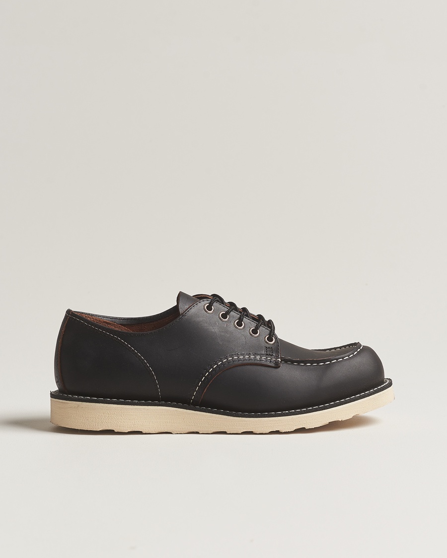 Red Wing Shoes Moc Toe Oxford Black Prairie Leather – Noir