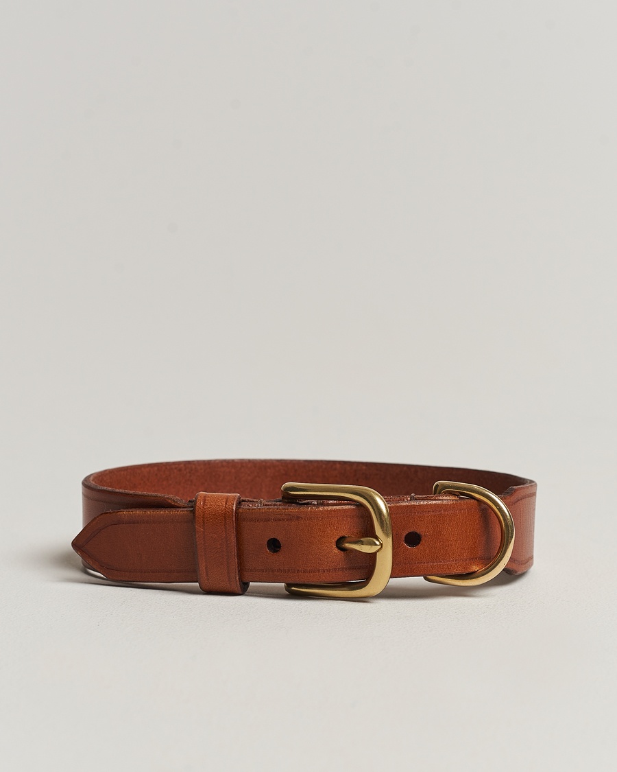 Tärnsjö Garveri Leather Dog Collar Light Brown – Marron