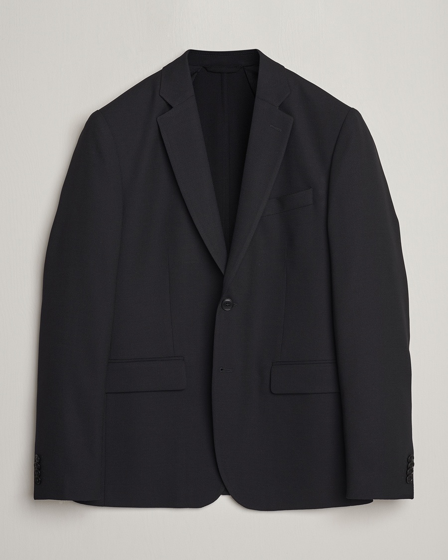 J.Lindeberg Hopper Active Hopsack Blazer Black – Noir