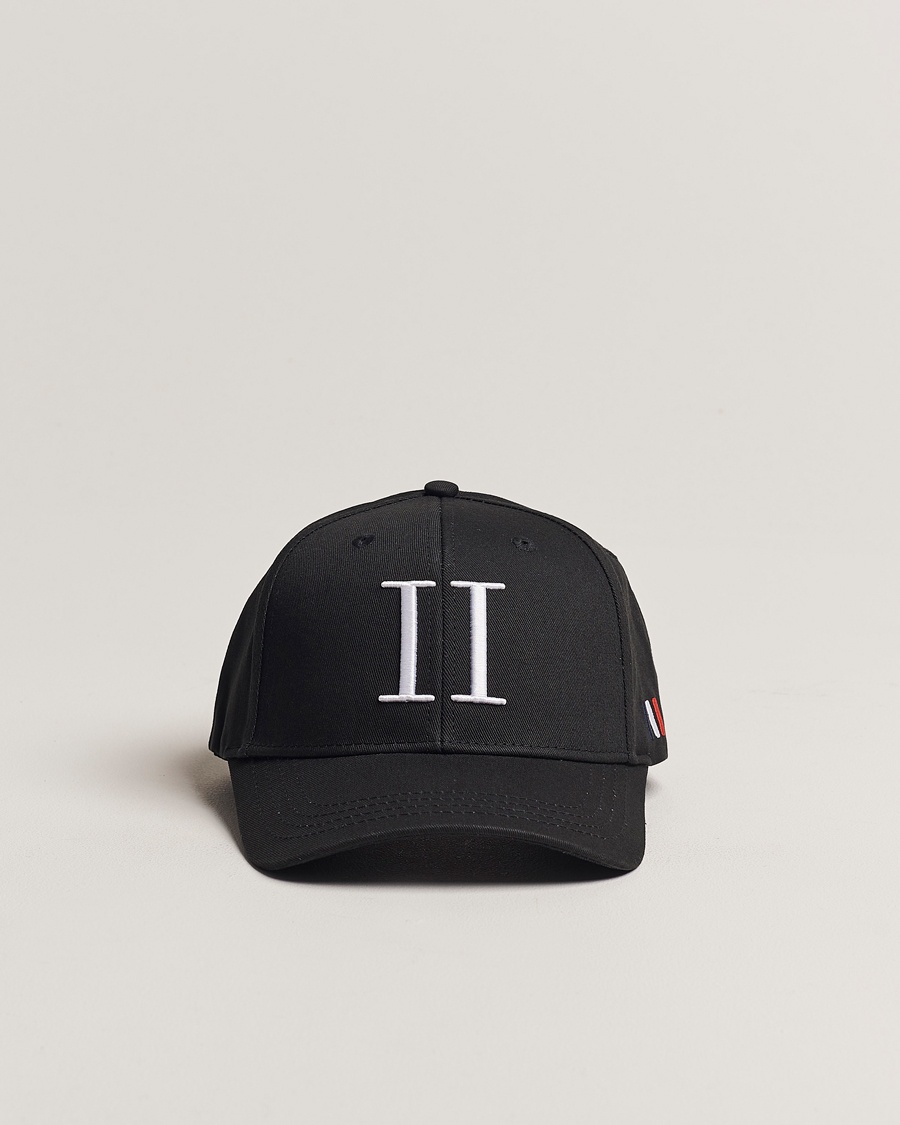 LES DEUX Encore Organic Cotton Baseball Cap II Black/White – Noir