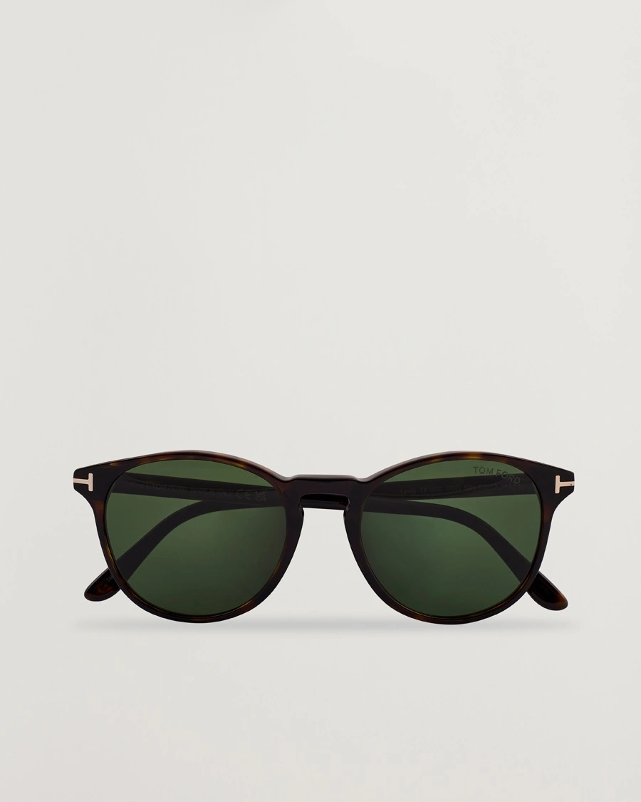 Tom Ford Lewis FT1097 Sunglasses Dark Havana/Green – Marron