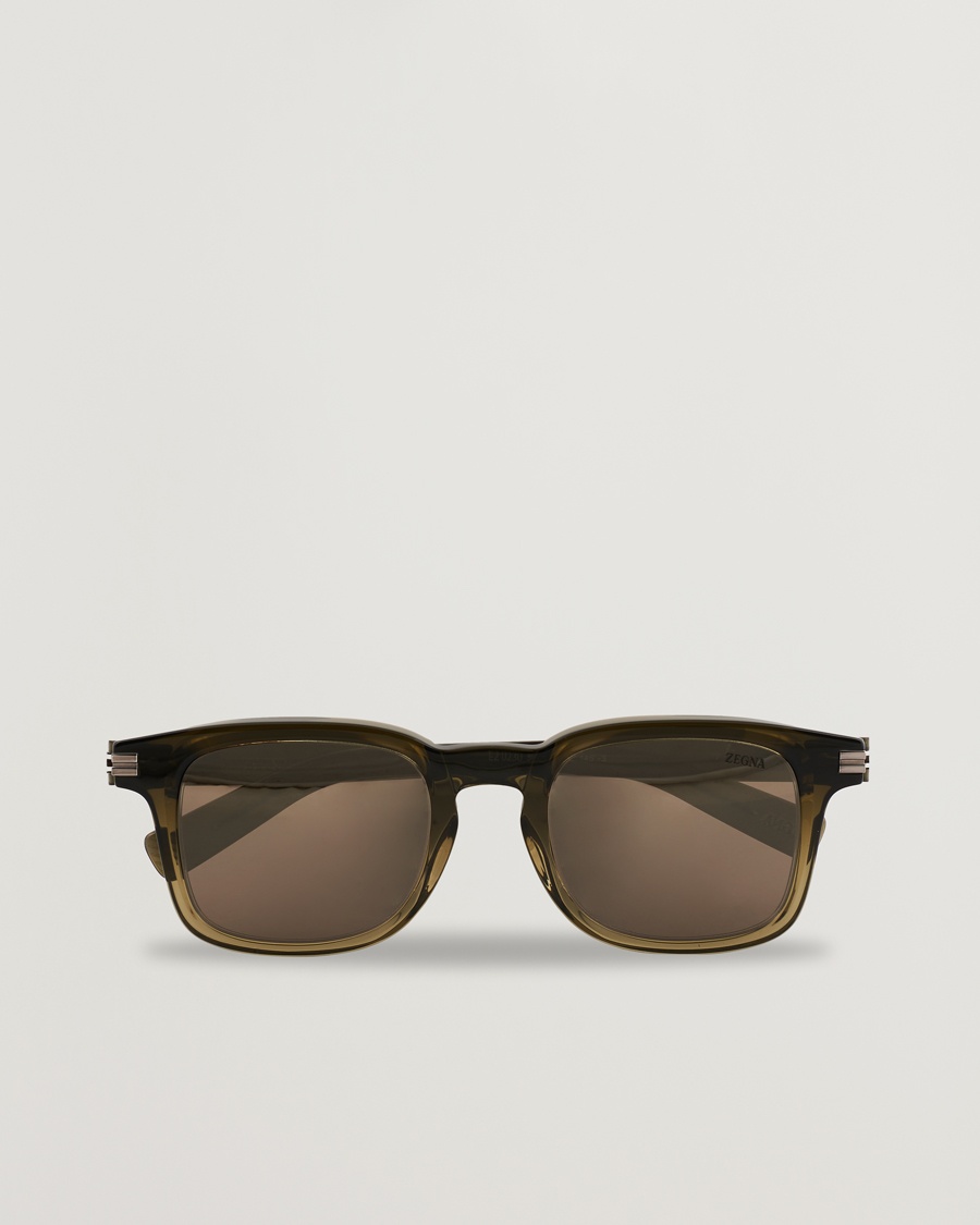 Zegna EZ0230 Sunglasses Dark Green/Roviex – Vert