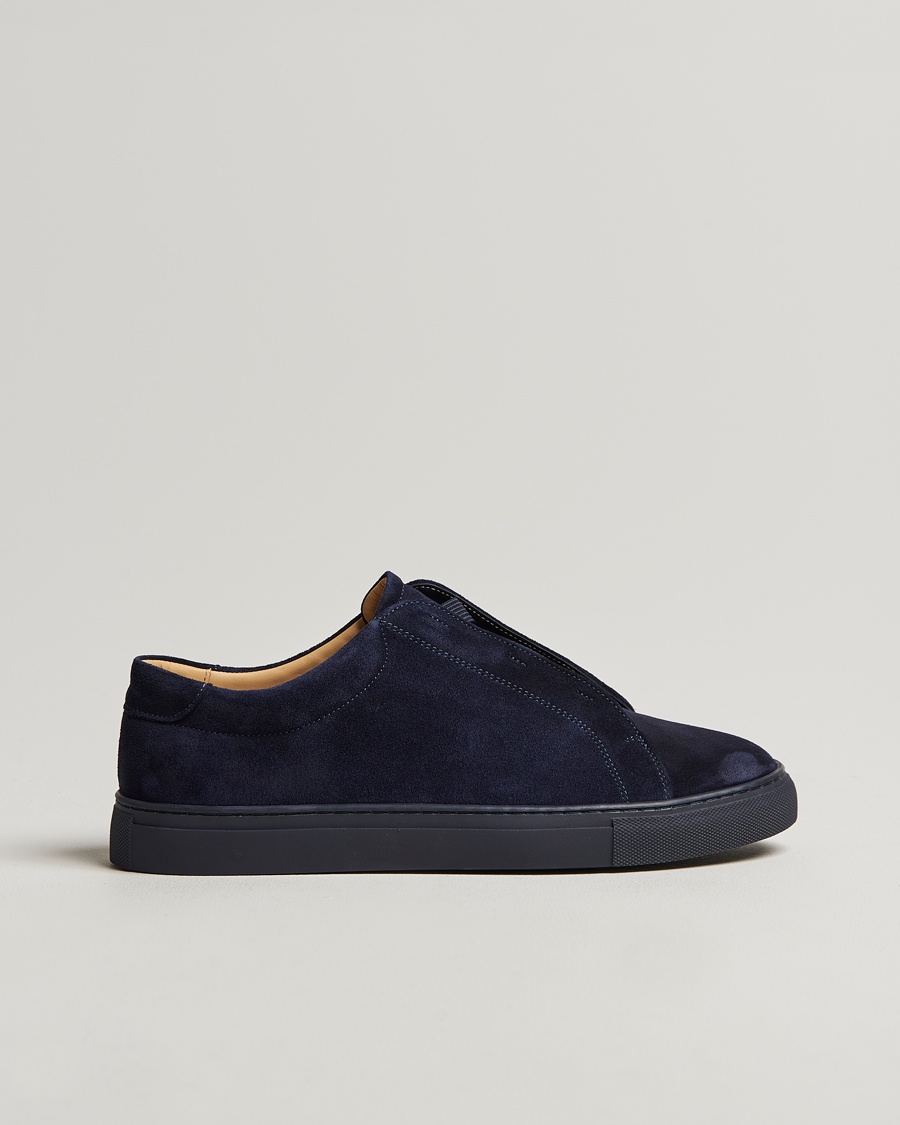 Myrqvist Alnö Sneakers Navy Suede – Bleu