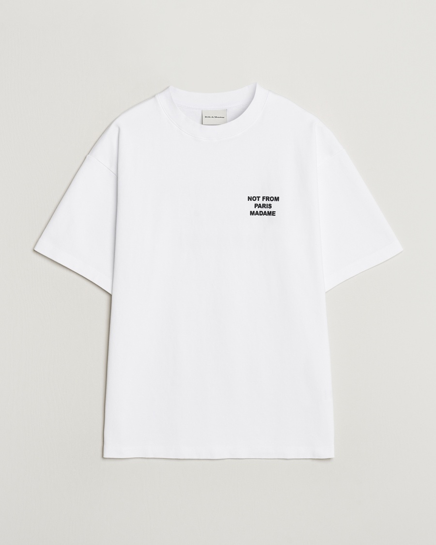 Drôle de Monsieur Slogan T-Shirt Optic White – Blanc