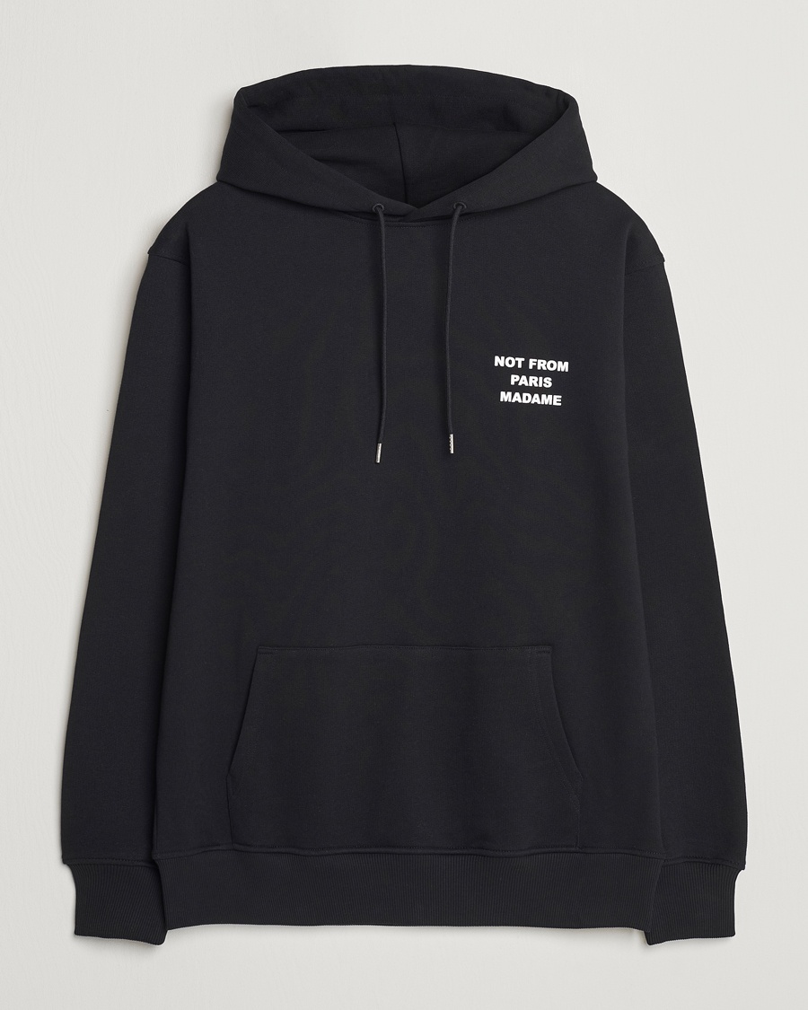 Drôle de Monsieur Slogan Hoodie Black – Noir