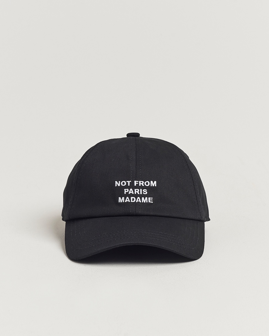 Drôle de Monsieur Slogan Baseball Cap Black – Noir