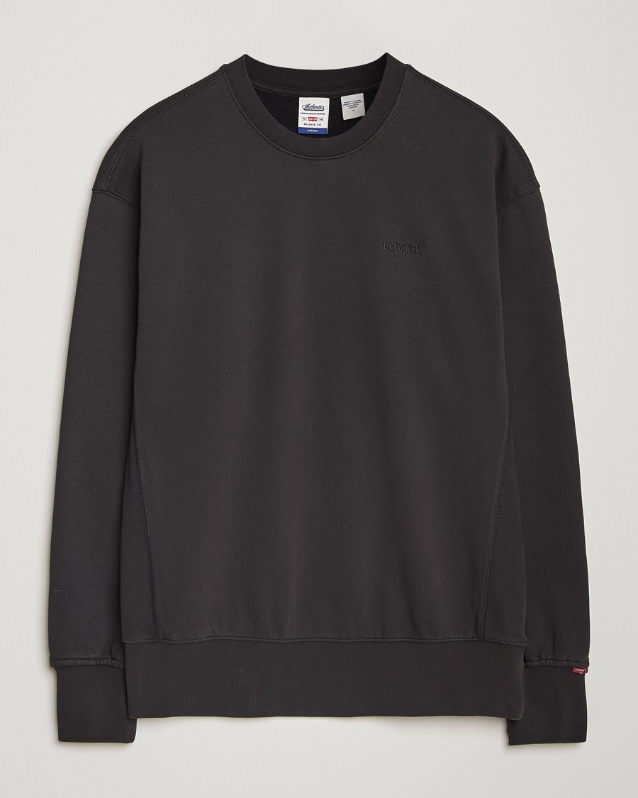 Levi's Garment Dyed Authentic Crew Neck Sweatshirt Black – Noir