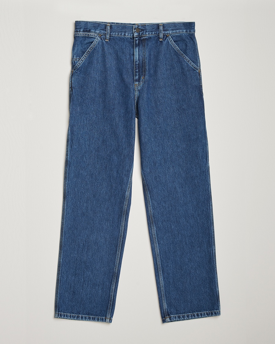 Carhartt WIP Single Knee Smith Denim Pants Blue Stone Washed – Bleu