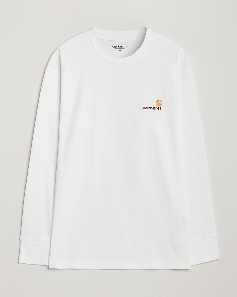 Carhartt WIP American Script Long Sleeve T-Shirt White – Blanc